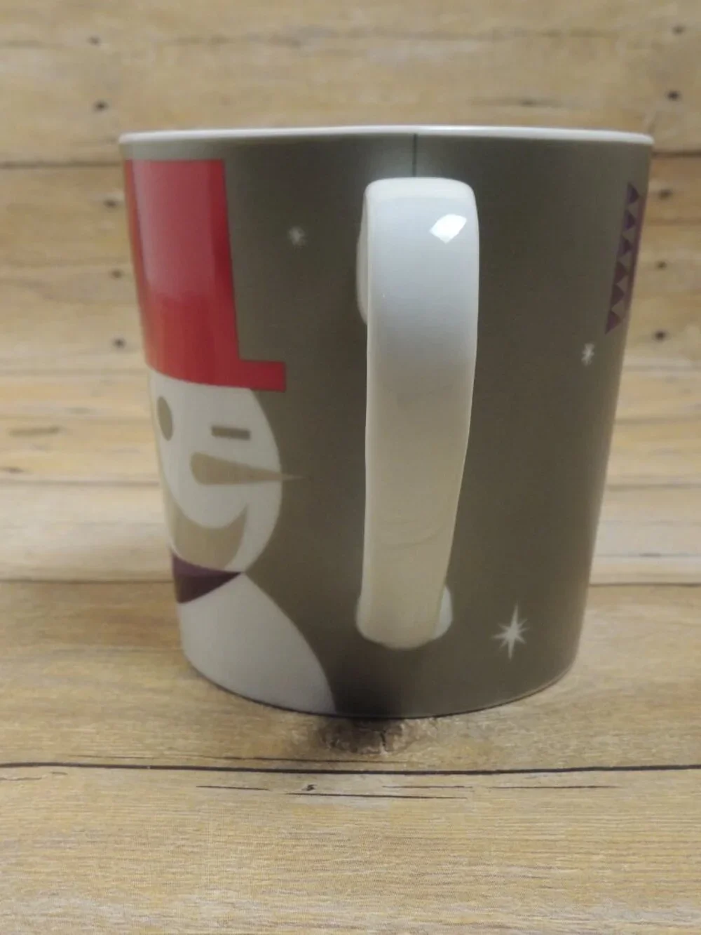 2011 Starbucks Winking Snowman Holiday Mug